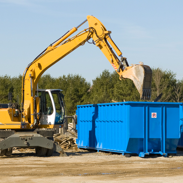 can i choose the location where the residential dumpster will be placed in Magnolia